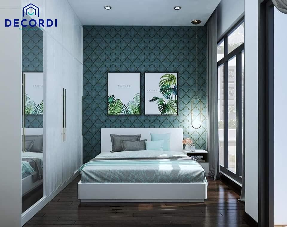 Phòng ngủ có diện tích nhỏ thường được thiết kế các ô cửa sổ lớn để đón trọn vẹn ánh nắng tự nhiên