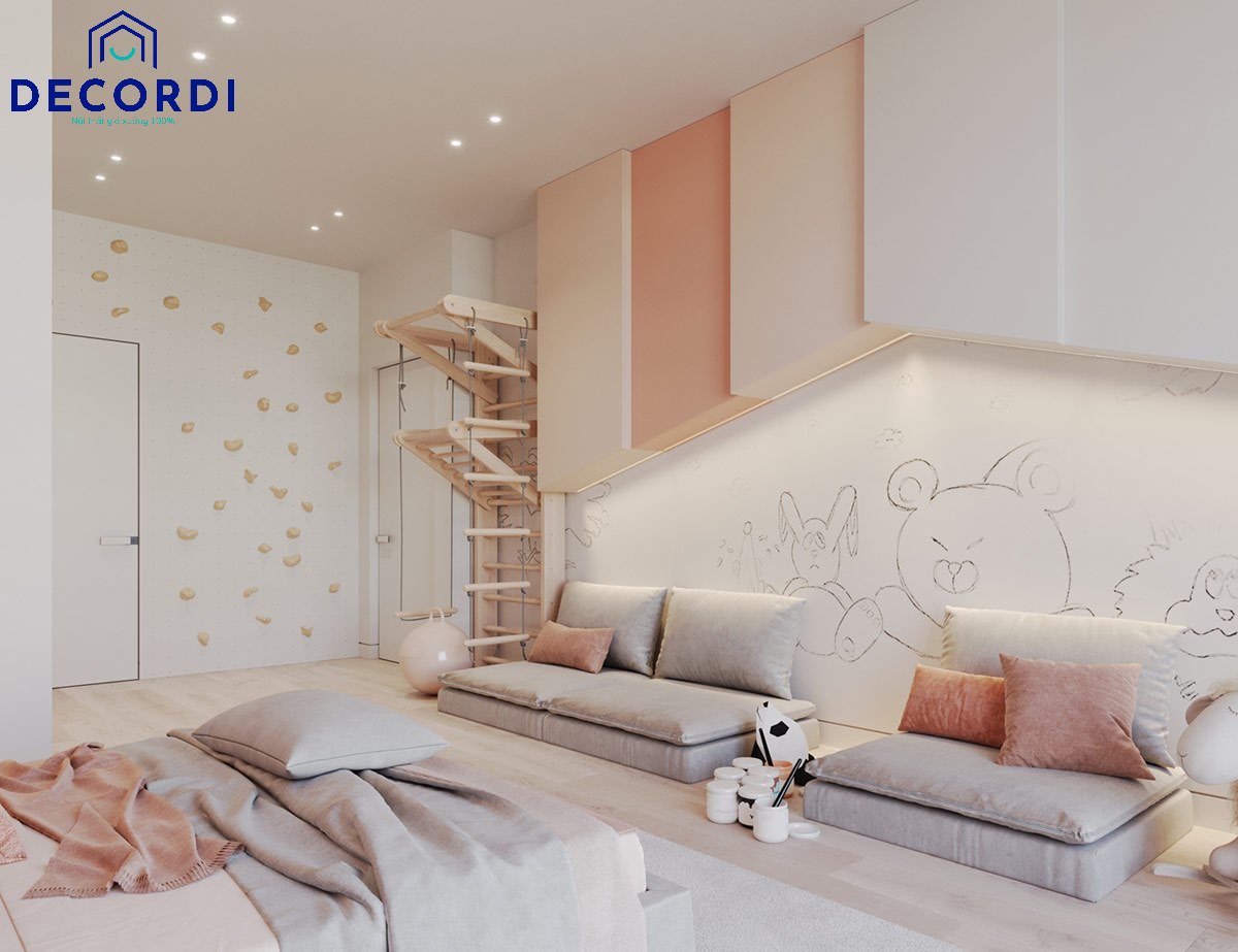 Báo giá 30+ Mẫu nội thất chung cư 60m2 đẹp hiện đại nhất năm 2021 10 thiet ke phong ngu be