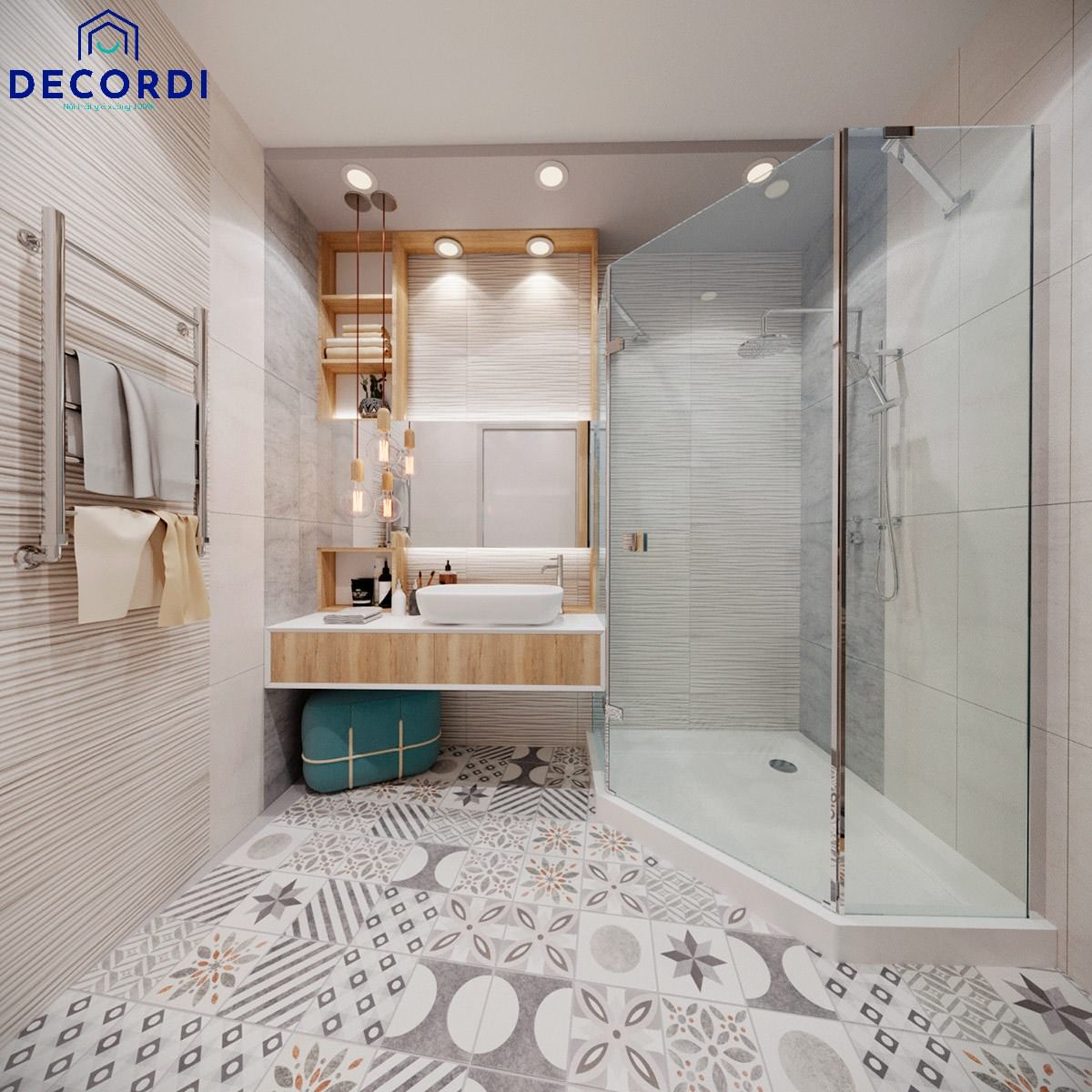 Báo giá 30+ Mẫu nội thất chung cư 60m2 đẹp hiện đại nhất năm 2021 12 thiet ke phong ve sinh