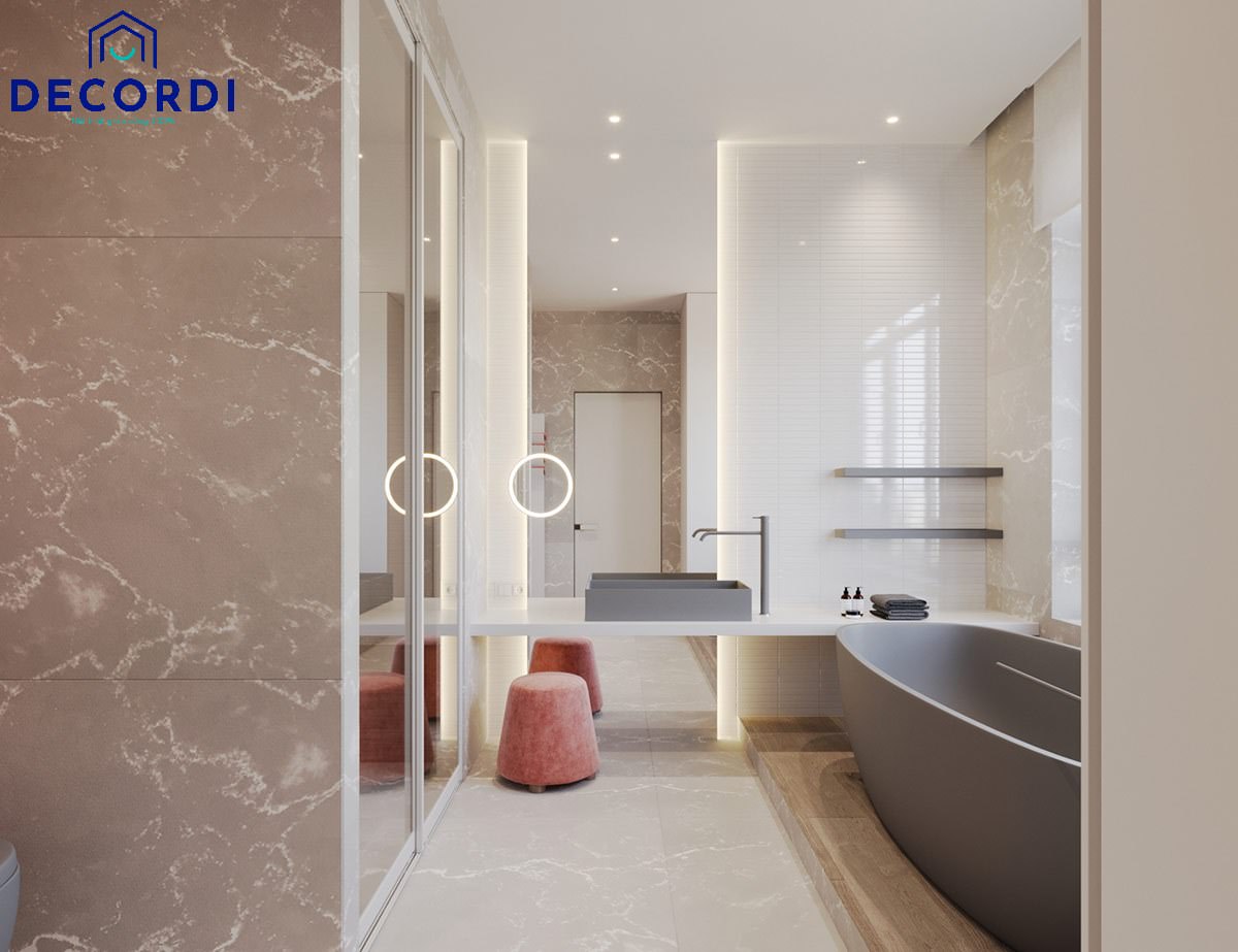 Báo giá 30+ Mẫu nội thất chung cư 60m2 đẹp hiện đại nhất năm 2021 13 nha ve sinh dep