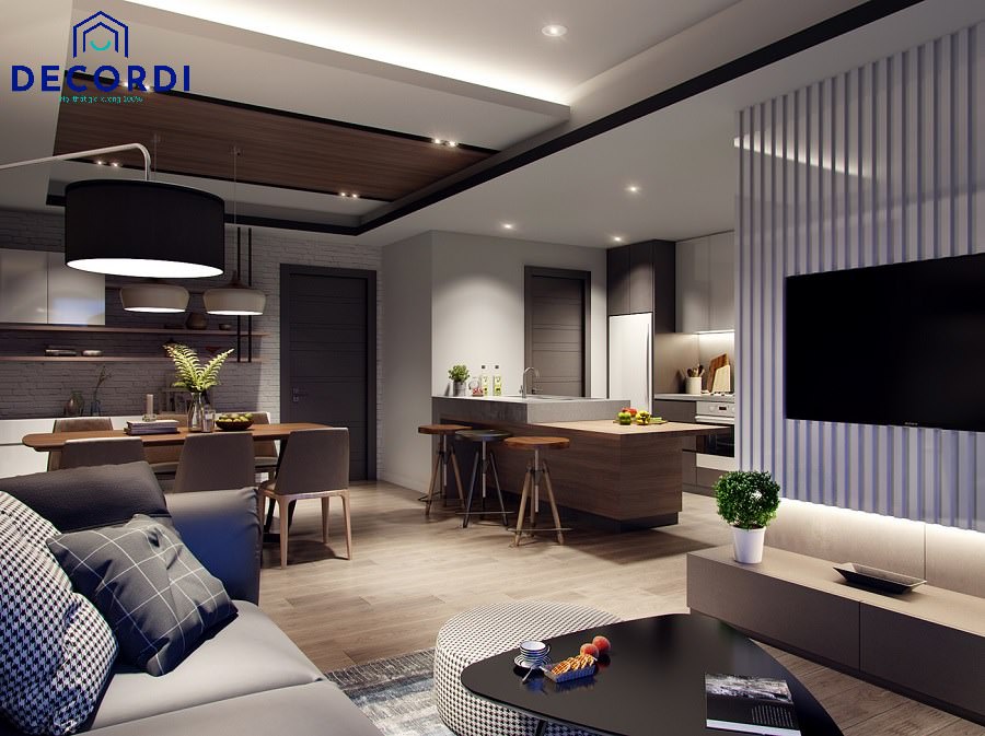 Báo giá 30+ Mẫu nội thất chung cư 60m2 đẹp hiện đại nhất năm 2021 2 phong khach can ho chung cu dep
