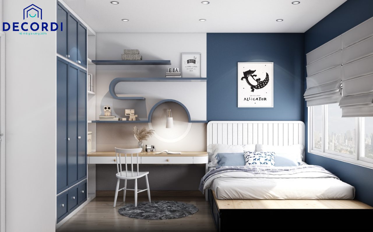 20 gam màu xanh mát dịu cho thiết kế nội thất phòng khách - designs.vn