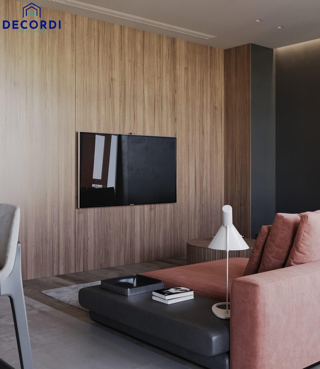 Báo giá 30+ Mẫu nội thất chung cư 60m2 đẹp hiện đại nhất năm 2021 2 tivi treo tuong phong khach