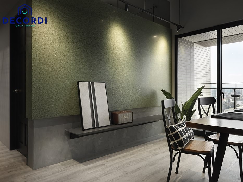 20+ mẫu thiết kế nội thất căn hộ 2 phòng ngủ đẹp, hiện đại nhất | Dự toán thi công 3. Son tuong phong khach tre trung 2