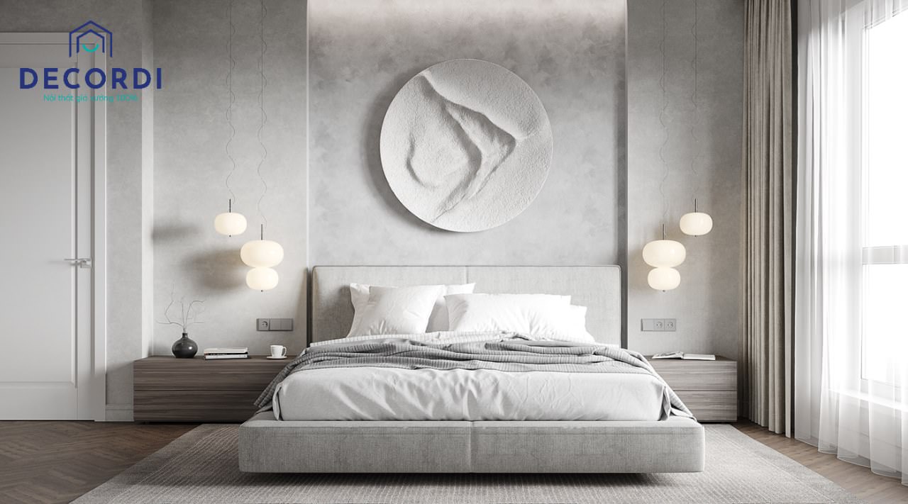 Những mẫu thiết kế nội thất căn hộ chung cư 70m2 đẹp sang trọng nhất 4 mau phong ngu trang tinh khoi dep