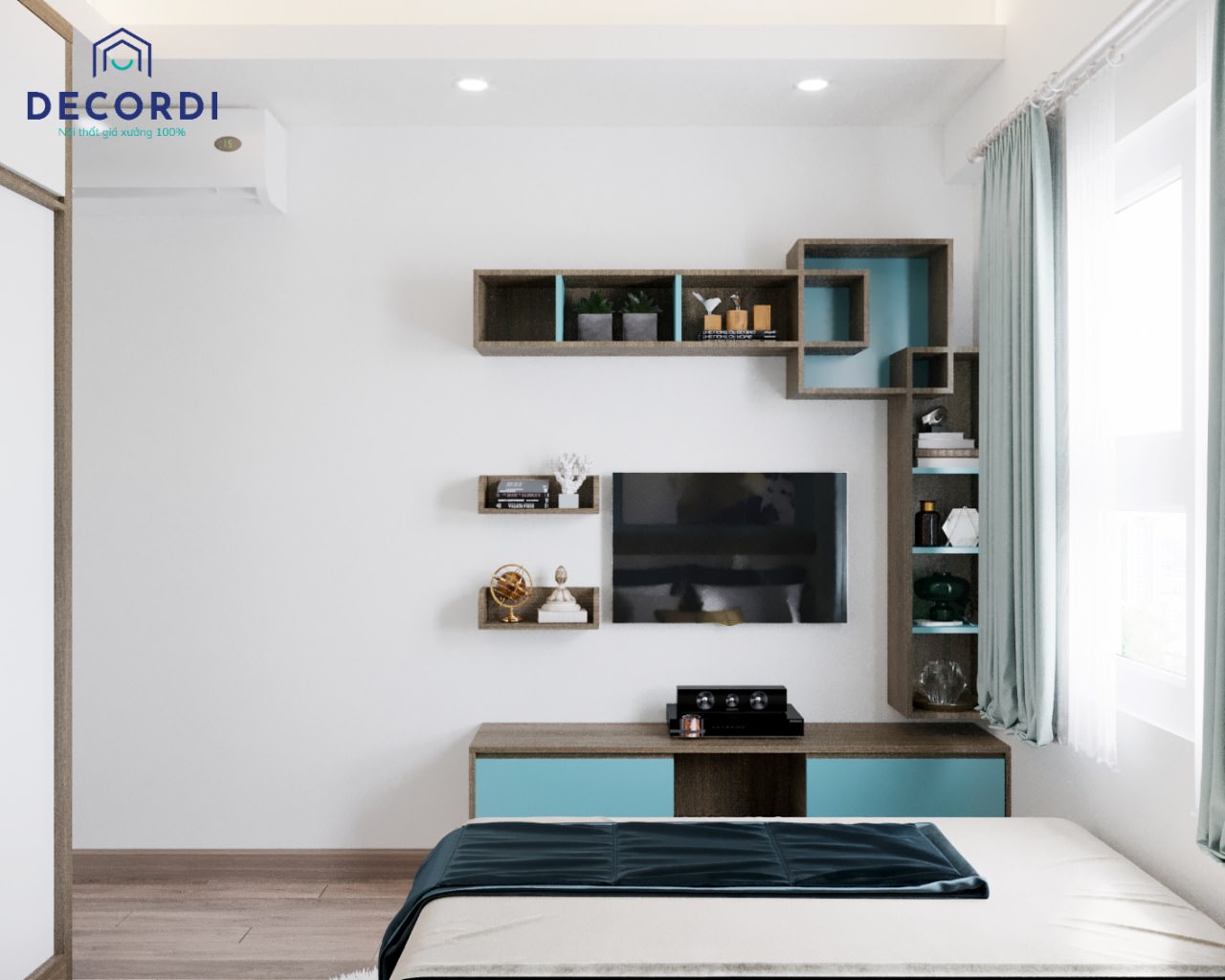 Những mẫu thiết kế nội thất căn hộ chung cư 70m2 đẹp sang trọng nhất 4 noi that phong ngu xnah duong