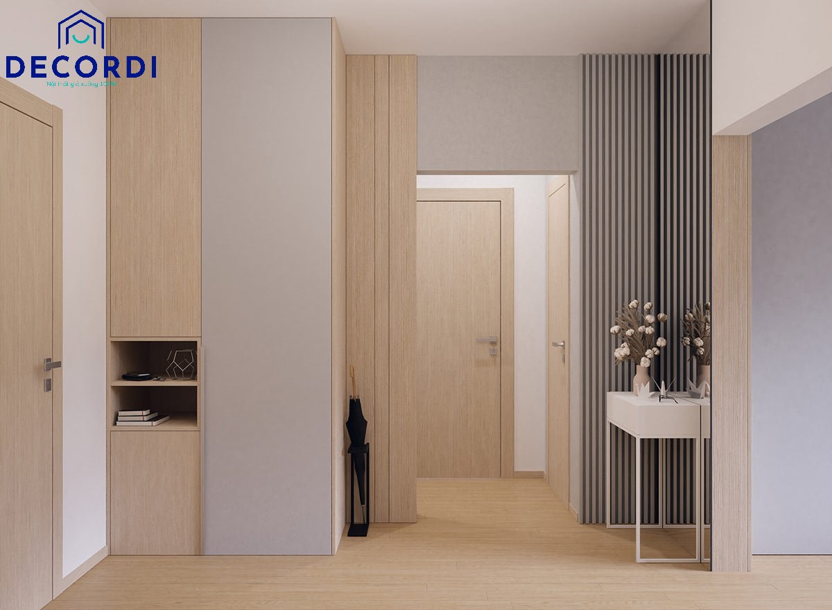 20+ mẫu thiết kế nội thất chung cư 70m2 tối ưu chi phí, không gian 4. Ke tu trang tri dung tran