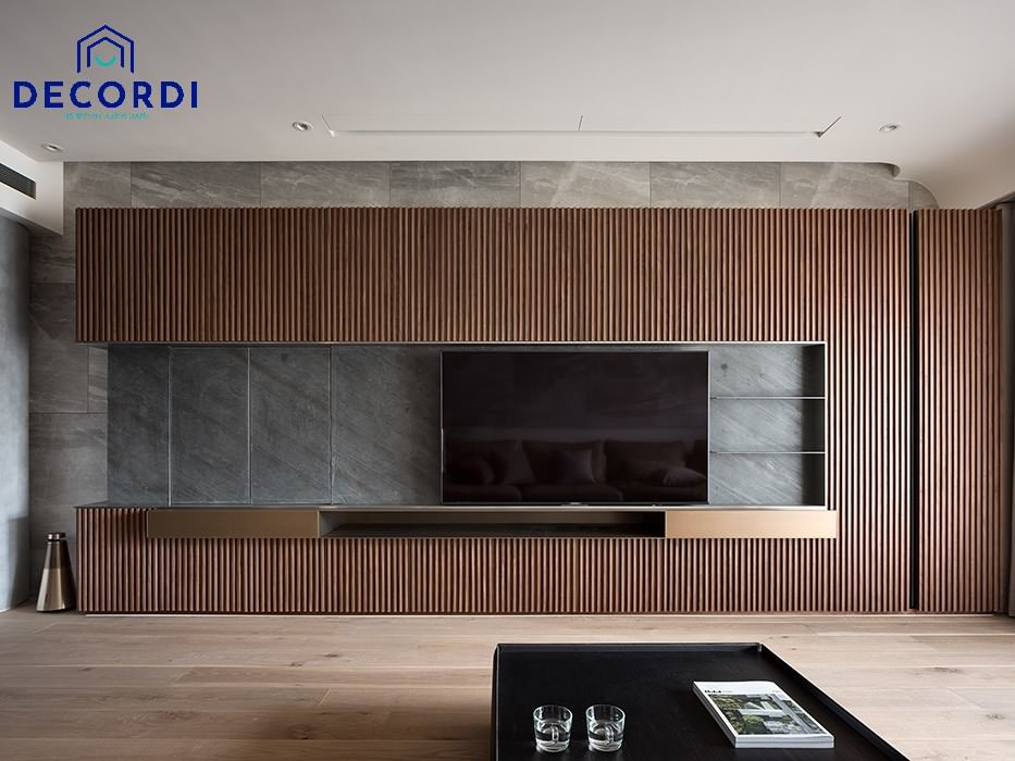 30+ Mẫu thiết kế nội thất chung cư 100m2 đẹp - hiện đại nhất 2021 4. Vach op go sang trong