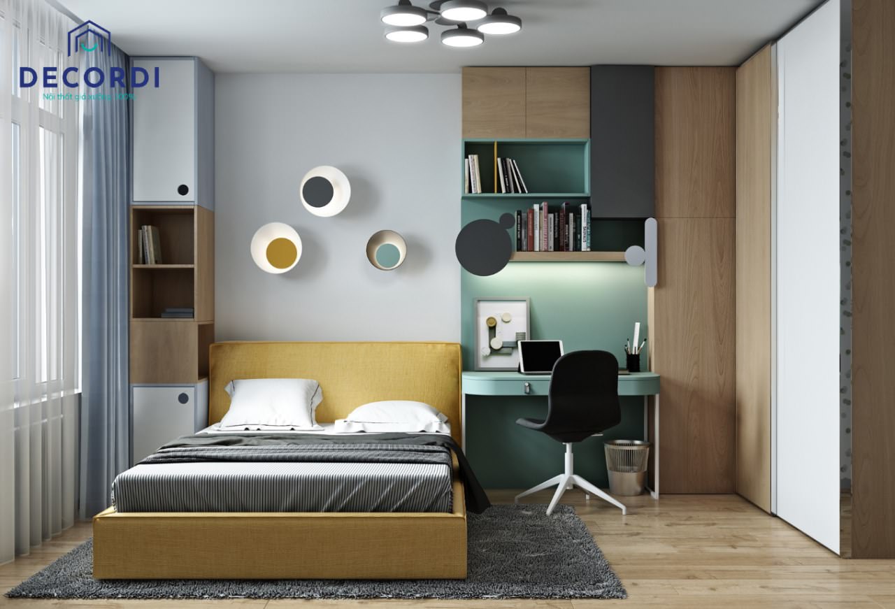 Những mẫu thiết kế nội thất căn hộ chung cư 70m2 đẹp sang trọng nhất 6 phong ngu dep cho be