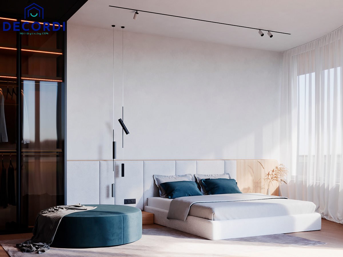 Top 7+ mẫu thiết kế nội thất chung cư 45m2 hiện đại - tiện nghi 7. Can ho mau trang sang trong 1