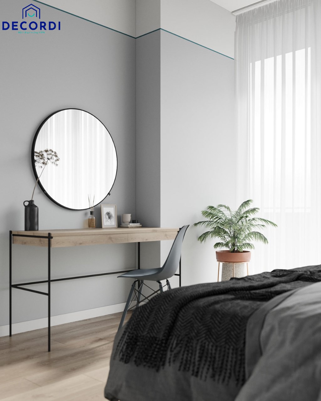 20+ mẫu thiết kế nội thất chung cư 70m2 tối ưu chi phí, không gian 9. Ban trang diem don gian