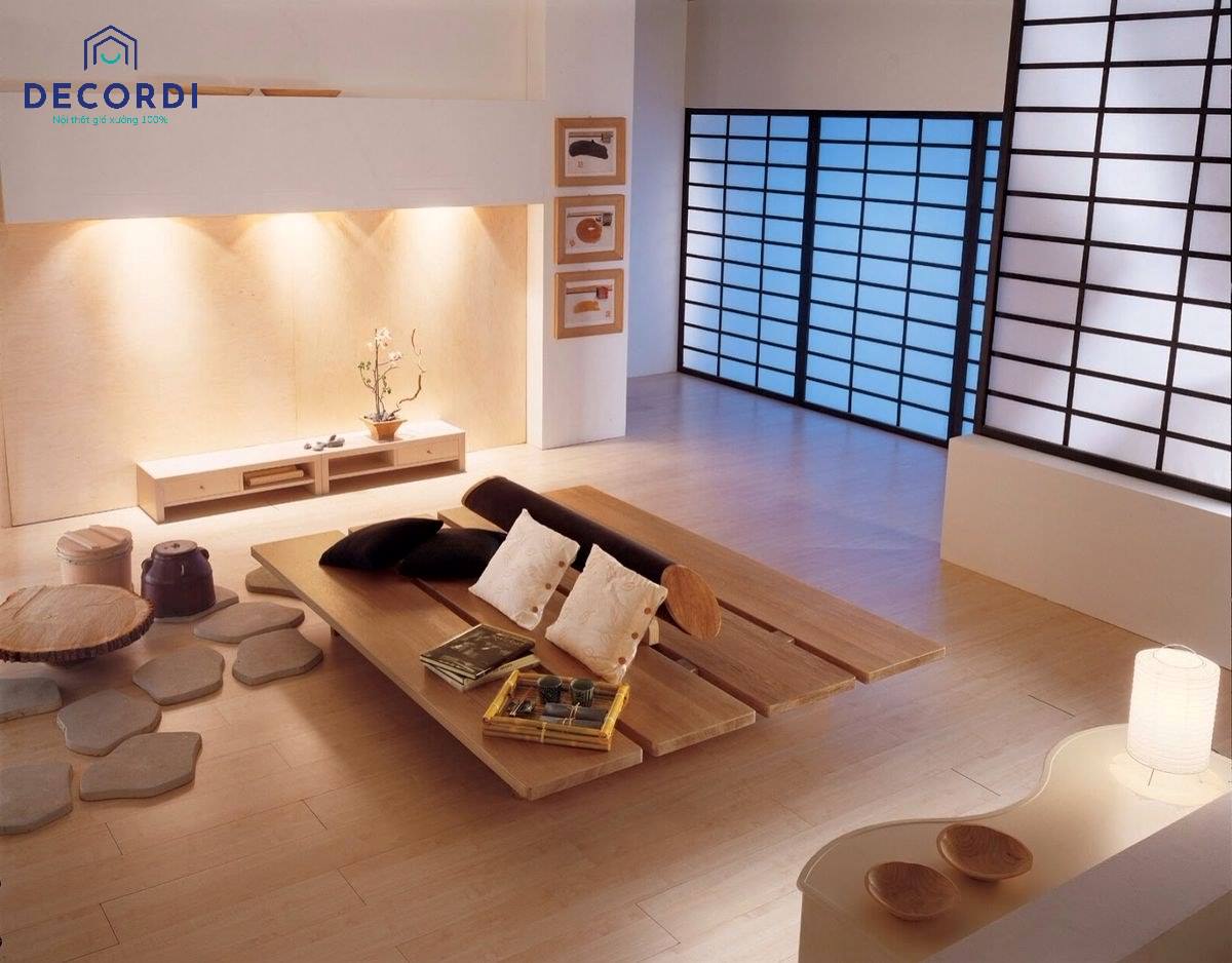 Thiết kế nội thất chung cư phong cách Nhật Bản đẹp đơn giản