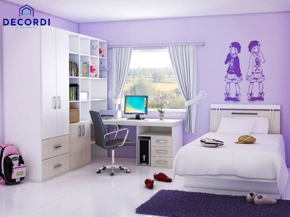 10 mẫu phòng ngủ màu tím lãng mạn và hot trend nhất