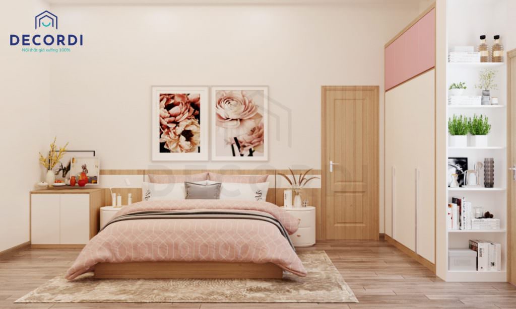 Trang trí phòng ngủ màu hồng đẹp cho bạn gái