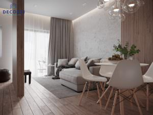thiết kế không gian phòng khách chung cư