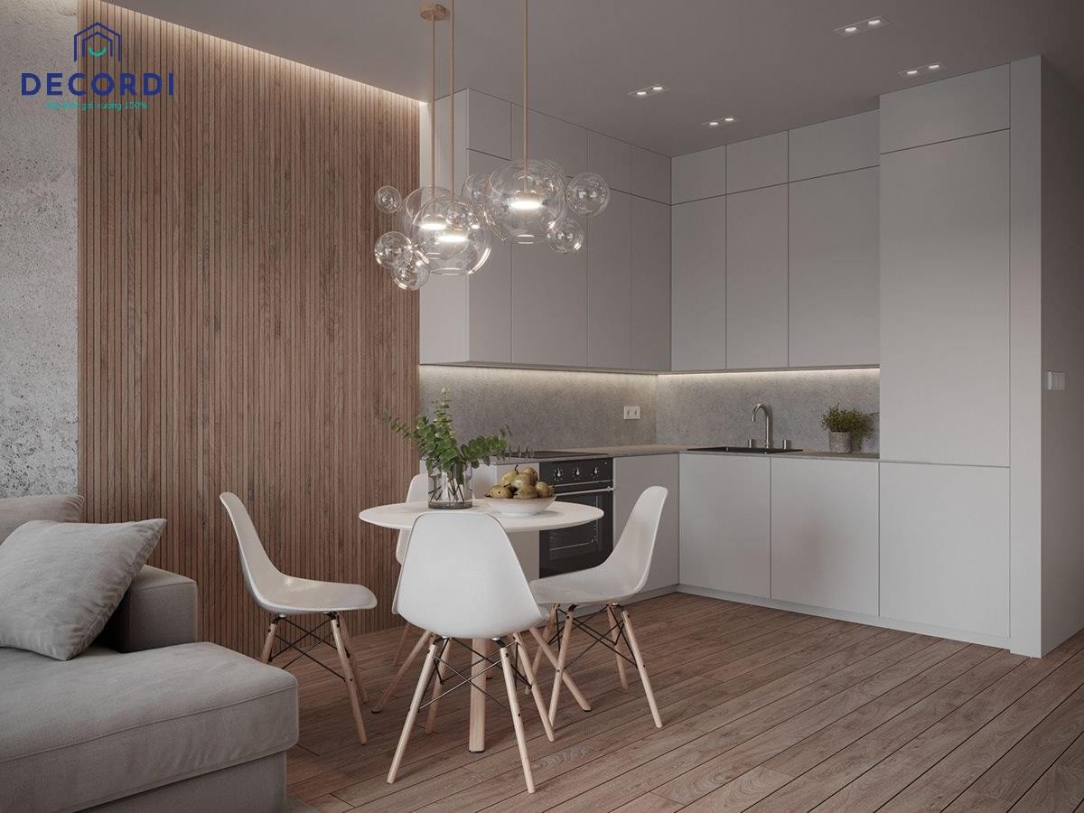 Thiết kế Contemporary cho phòng bếp căn hộ chung cư