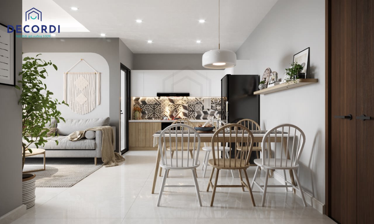 Thiết kế nội thất nhà bếp chung cư theo diện tích phù hợp 