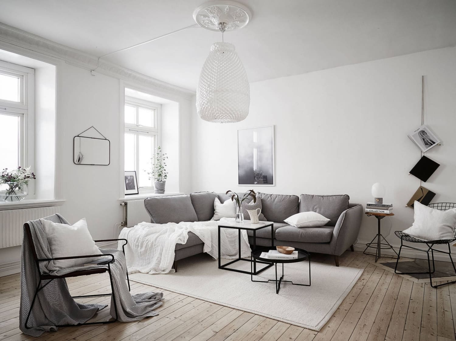 Thiết kế phòng khách Scandinavian đơn giản mà tinh tế