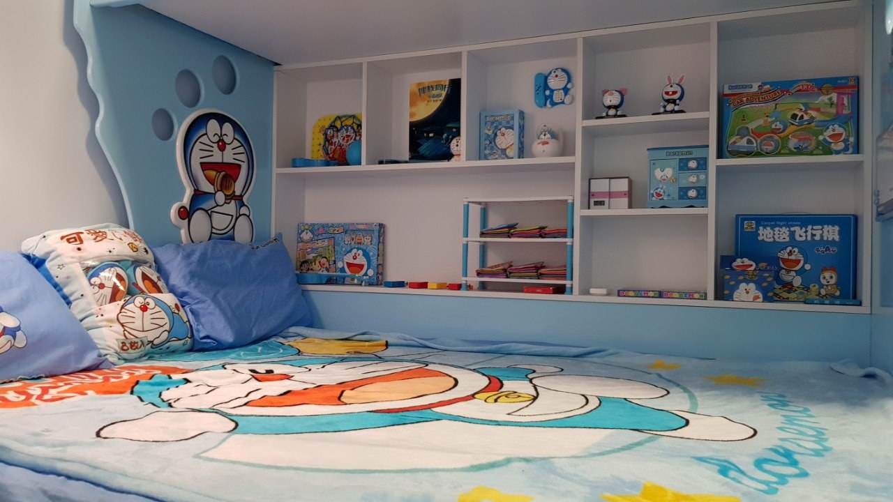 Thiết kế phòng ngủ doremon độc đáo, dễ thương cho bé