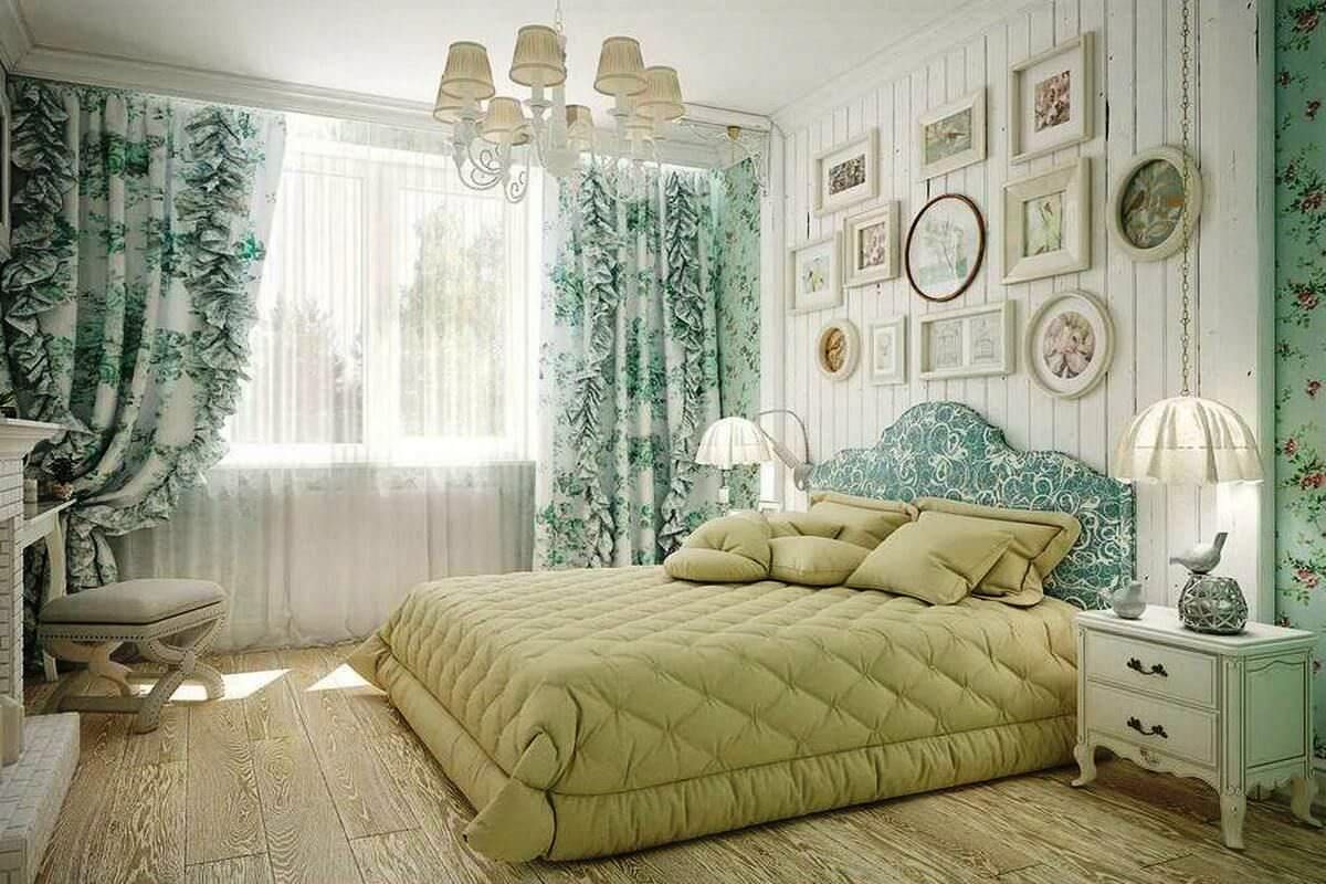 Trang trí phòng ngủ với màu xanh bạc hà cùng với các phụ kiện vintage bắt mắt
