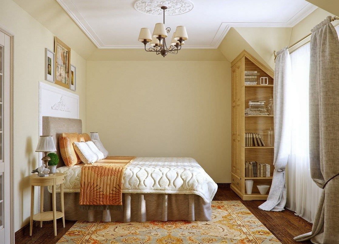 Sự hài hoà giữa tính hiện đại và nét tân cổ điển khi thiết kế phòng ngủ màu vàng cam