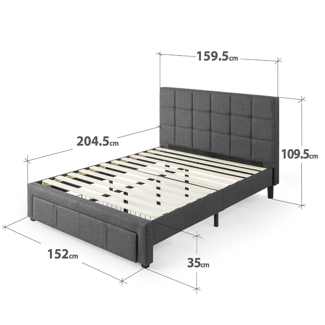 Kích thước giường ngủ đơn hiện đại 1m6 x 2m