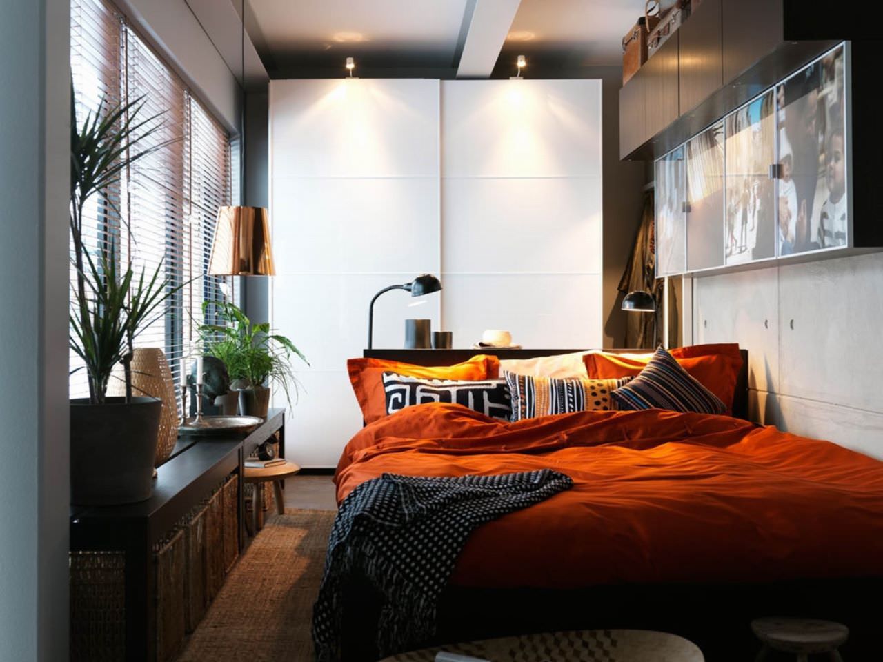 Hình ảnh phòng ngủ đẹp mang phong cách vintage pha lẫn chút hiện đại đem lại sự ấm áp gần gũi