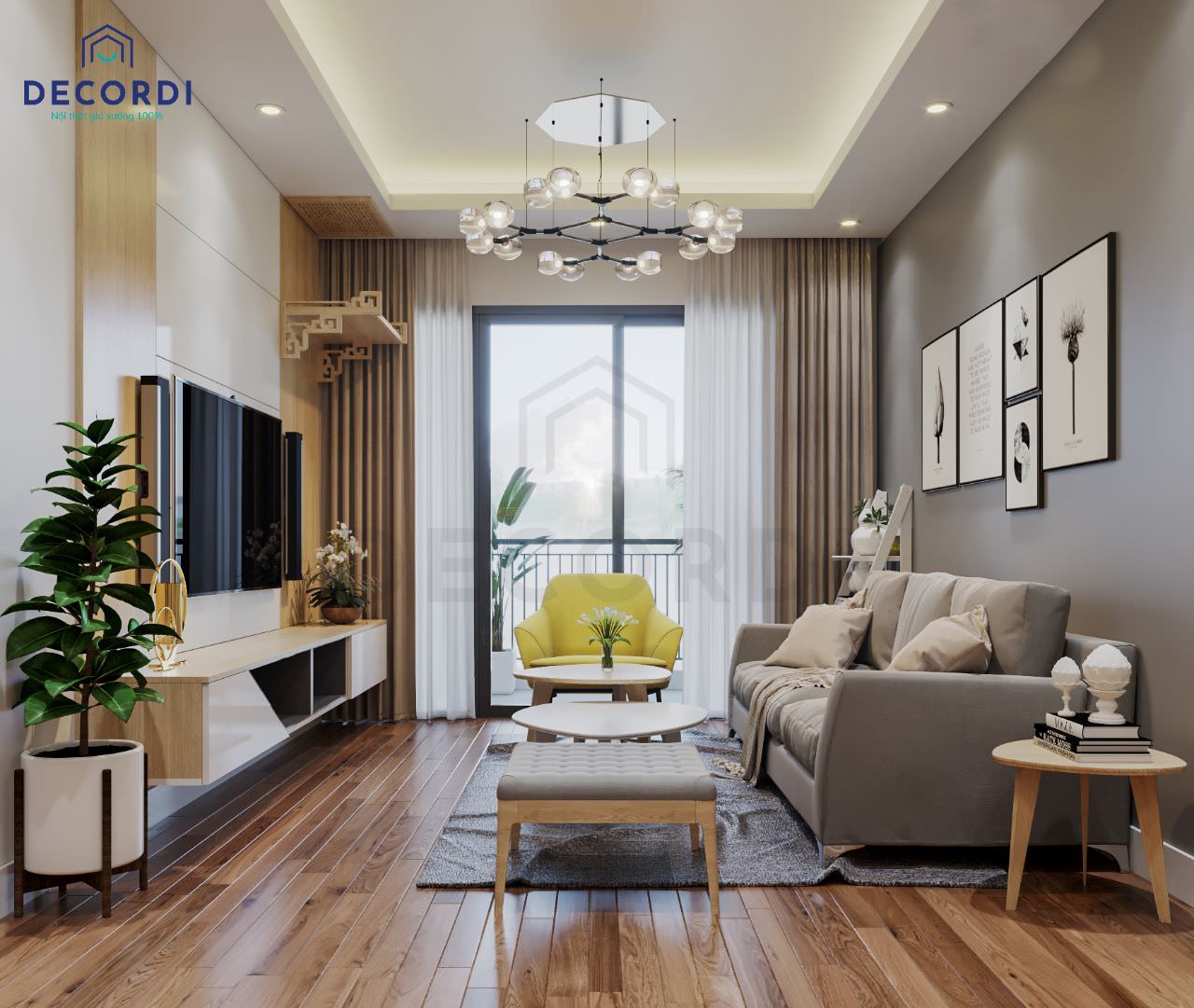 8 mẫu thiết kế nhà chung cư đẹp 70m2 hiện đại bậc nhất 2019