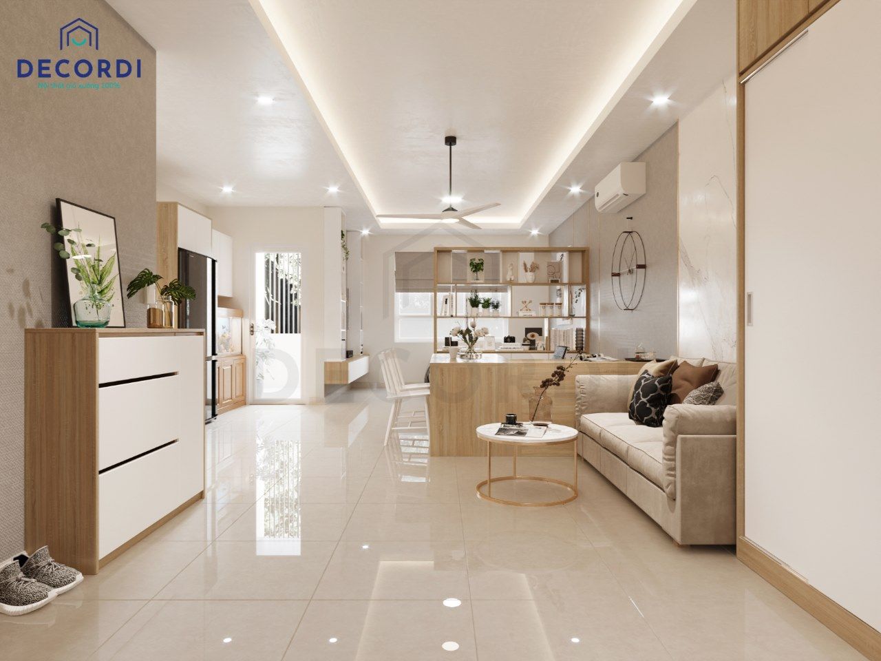 Phòng khách chung cư đẹp - BST 10 Mẫu mẫu thiết kế phòng khách chung cư hiện