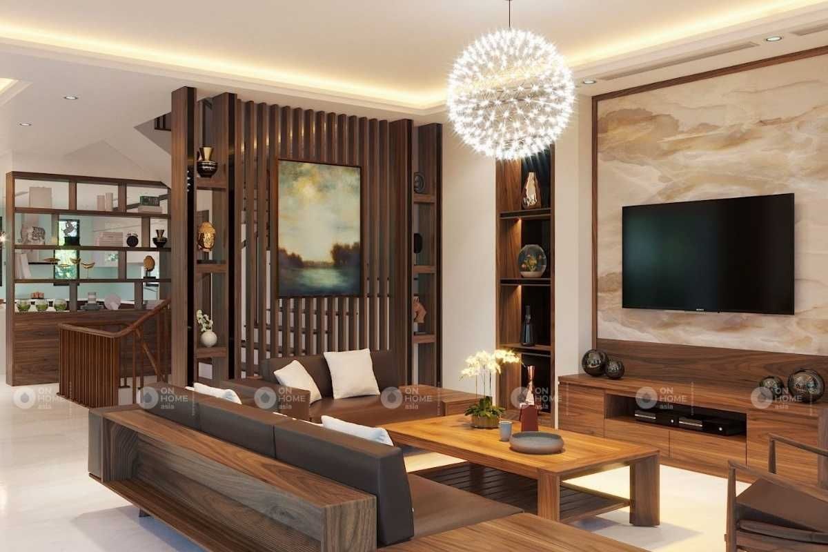 Vách trang trí phòng khách đẹp – nội thất giúp căn nhà thêm rộng rãi, sang  trọng