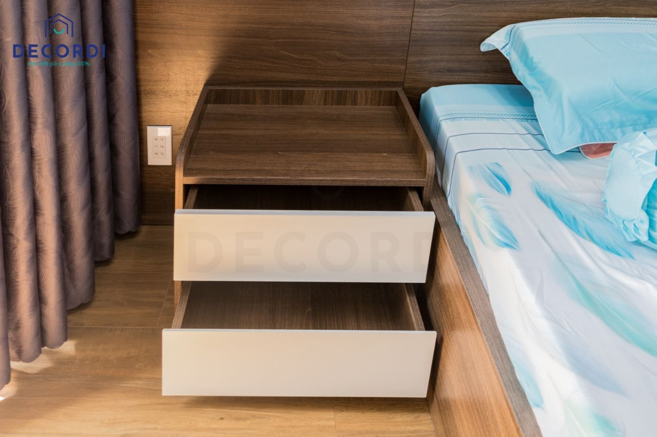 Tủ đựng đầu giường gỗ công nghiệp thuận tiện 