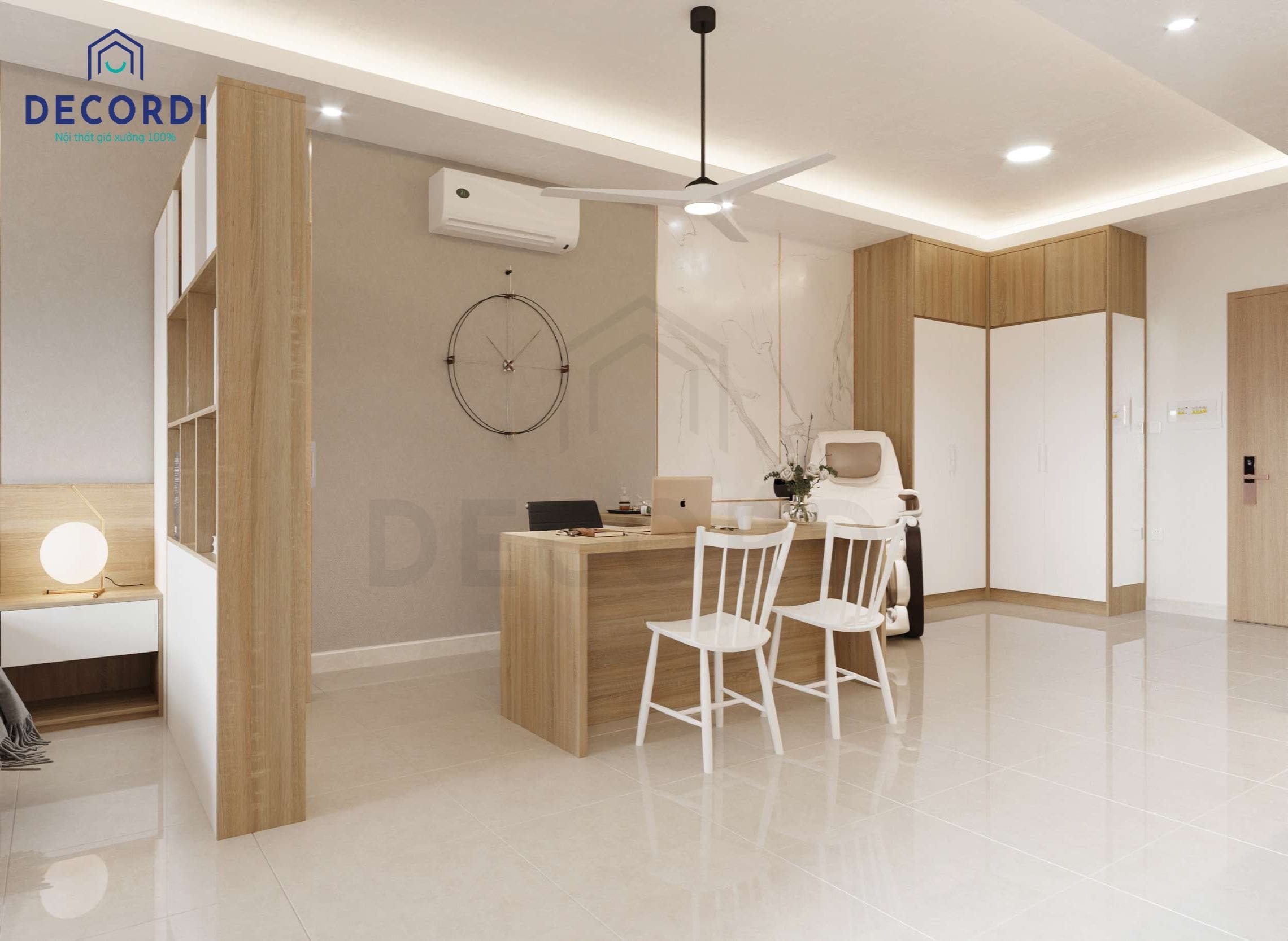 Thiết kế nội thất căn hộ chung cư nhỏ cho thuê hiện đại