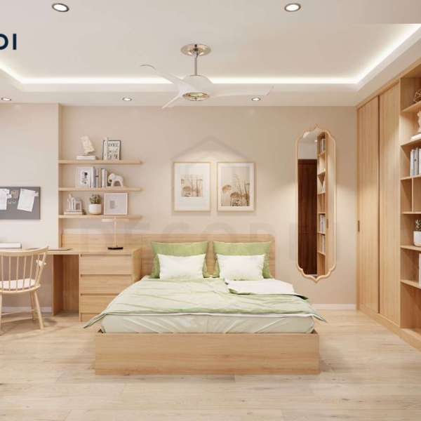 Thiết kế nội thất đảm bảo yếu tố thẩm mỹ cho căn phòng