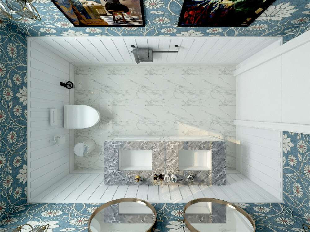 Mẫu nội thất nhà vệ sinh chung cư theo phong cách Châu Âu hiện đại