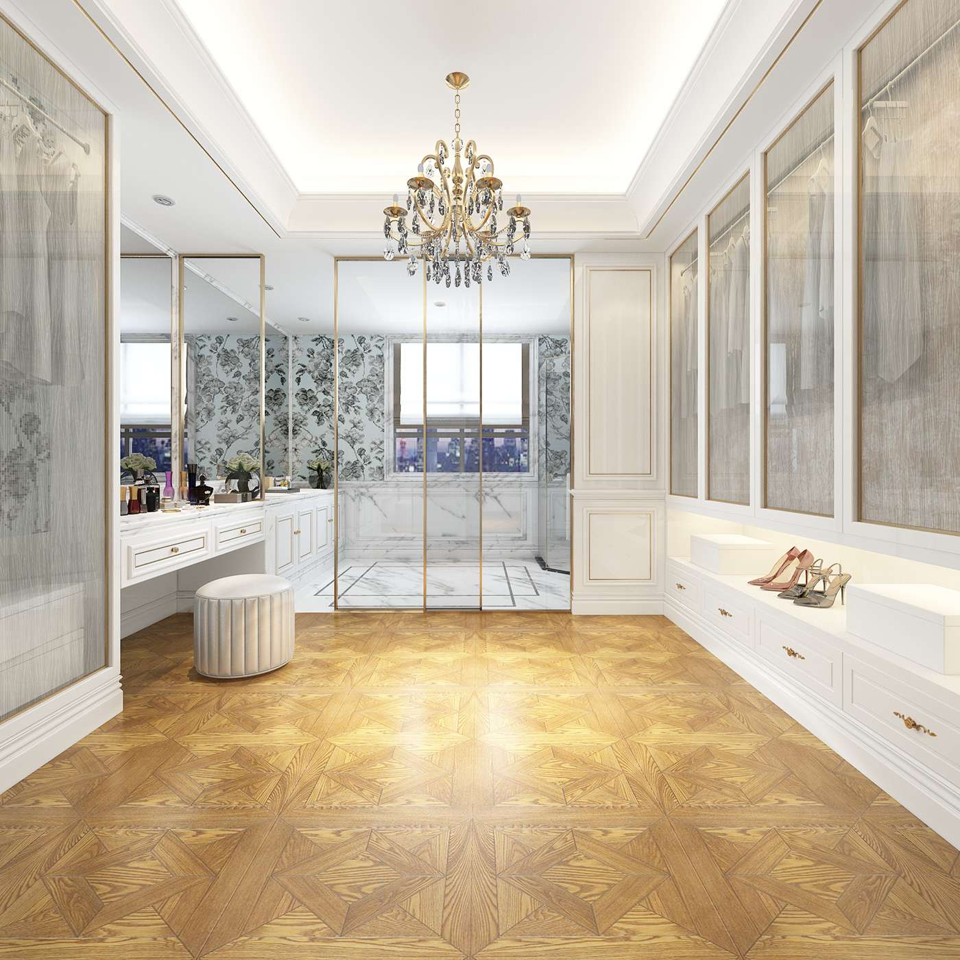 Thiết kế phòng tắm sang trọng cho biệt thự theo phong cách Châu Âu cao cấp