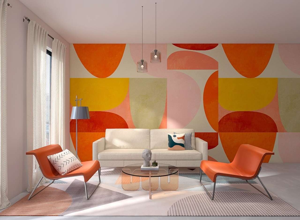Màu sắc rực rỡ cho nội thất phong cách Bauhaus