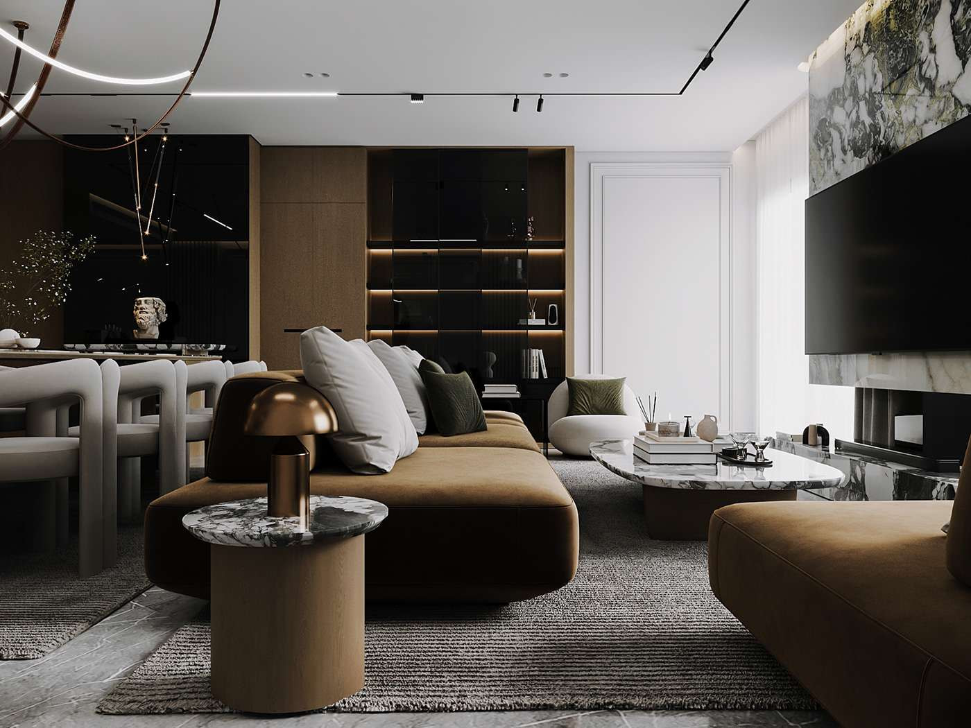 Phong cách Luxury sử dụng chất liệu nội thất đắt đỏ